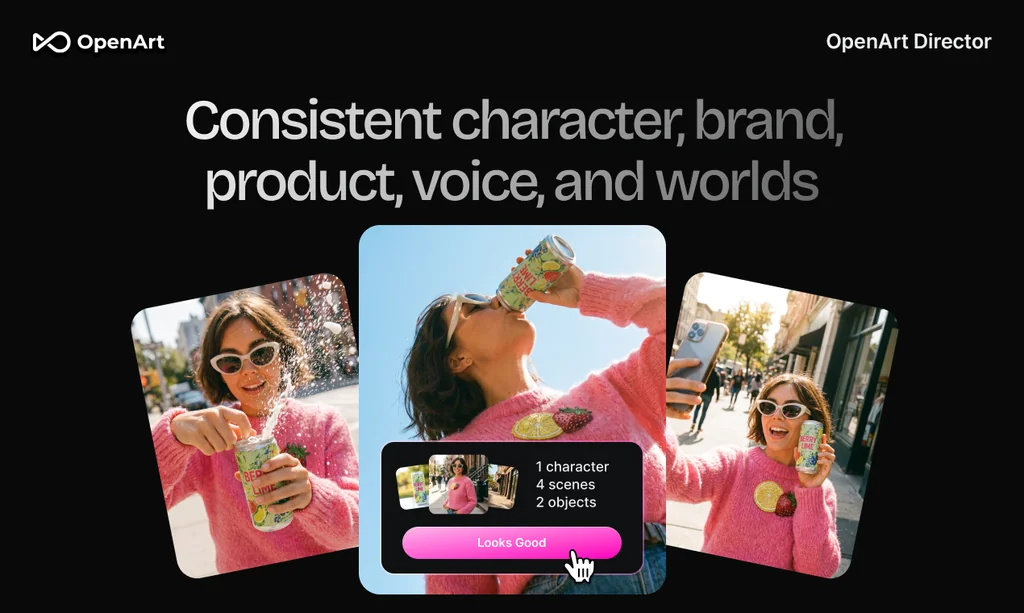 Consistent characters, brands, products, voices and worlds across every scene